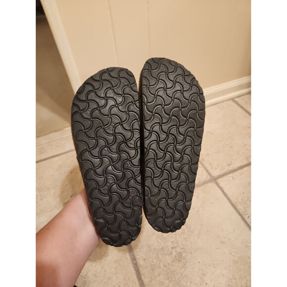 Birkenstock Women's "Eaton" Olive Green Suede Clog Mules Size 38 US 7.5 - Picture 9 of 10